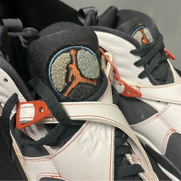 Nike Air Jordan 8 Retro LS 'Black Toe' Men's Basketball Sneaker Size 11.5 NEW - Picture 2 of 9